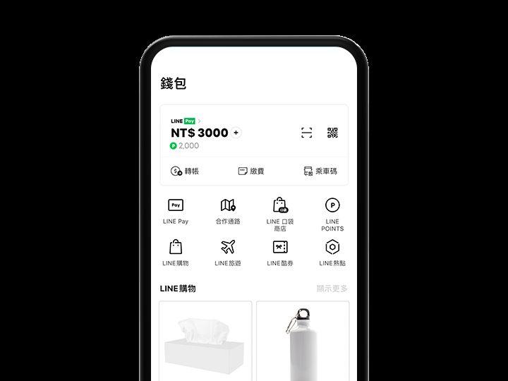 LINE Pay 跨境支付画面